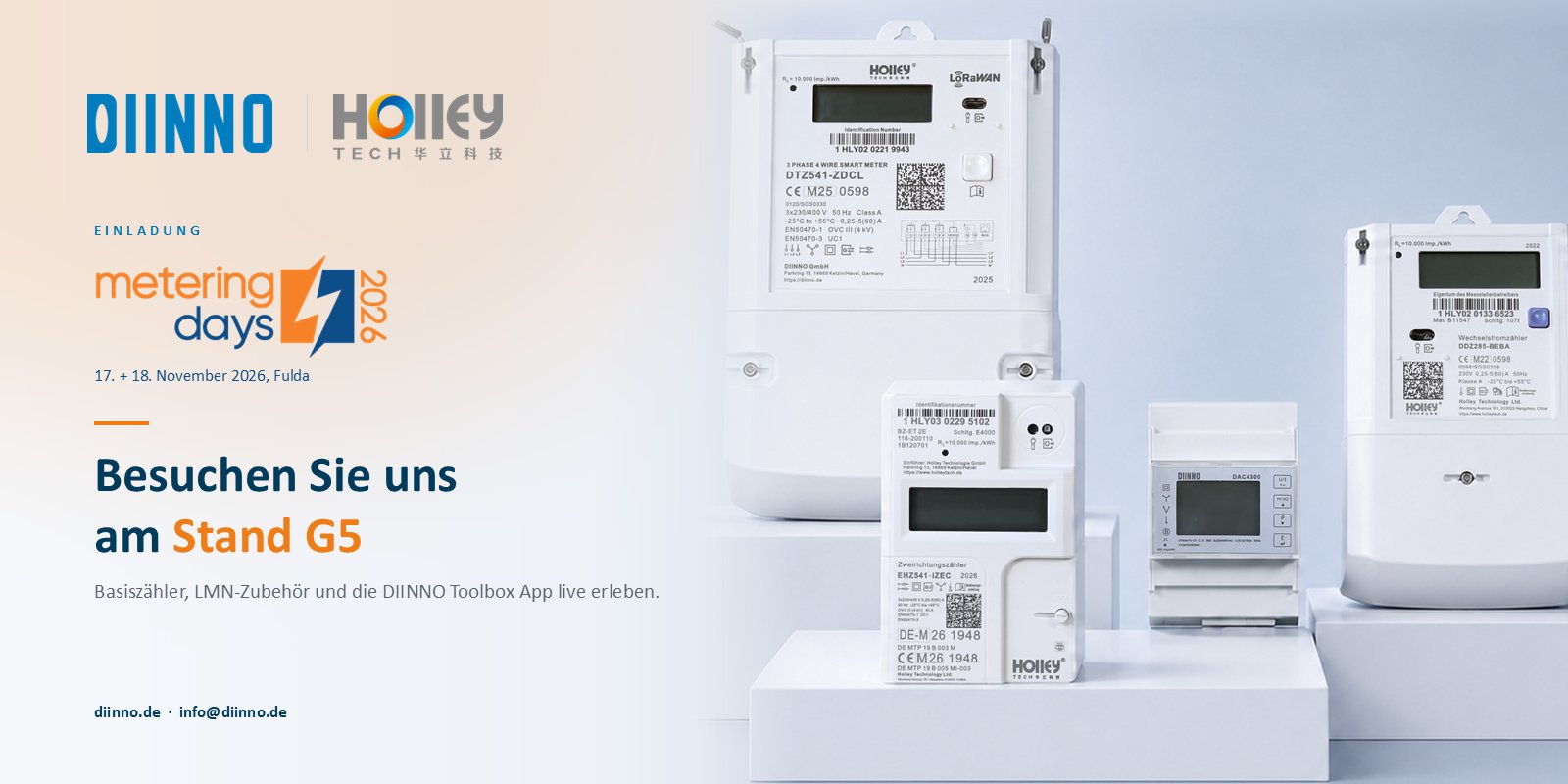 metering days 2026 – Einladung an Stand G5
